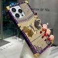 thumbnail image 4 of Glitter Kickstand Case for iPhone 17 Pro Max,Cute Luxury Bling Sparkly Diamond Butterfly with Foldable Stand Elegant Mirror Shockproof Women Girls Protective Case for iPhone 17 Pro Max,Purple, 4 of 14
