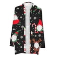 thumbnail image 4 of Babysbule Womens Cardigans Clearance Women's Ethnic Retro-print Loose Christmas Long-sleeved Cardigan Vintage Geometric Print Coat Women's Top Clearance Blouse, 4 of 5