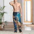 thumbnail image 2 of Fotbe Colorful Planet Universe Pantalones de Pijama para Hombre, Pantalones de Dormir, Pantalones de Casa con Cintura Ajustable y Bolsillos-X-Large, 2 of 6