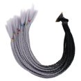 thumbnail image 3 of Electronicheart Tresses Colorées et Durables pour un Style Vibrant et Durable Noir Gris 1Ensemble, 3 of 6
