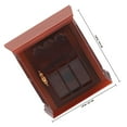 thumbnail image 2 of OULII Tiny Cabinet Model Plastic Brown Storage for Micro Landscape Bedroom Decor 1Set, 2 of 7