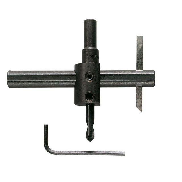 Cortador circular general bimetálico de 1 pulgada con vástago de 3/8 pulgadas de diámetro
