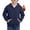Navy Blue, variant on Boys' Zip-Up Hoodie with Pockets, Fleece-Lined Soft Cotton Jacket, 6-15Y