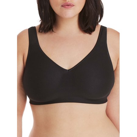 

Hanes SmoothTec Women s Wireless Bra with Scoopback Black S