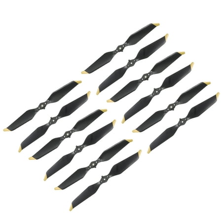 Image of 12 Pcs Low Noise Propellers 8.5 Inch Black Drone Blades Golden Edge Propeller Replacement