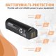 thumbnail image 2 of Batería de Repuesto WRUMI SB902 1900mAh Paquete de 2, 2 of 6