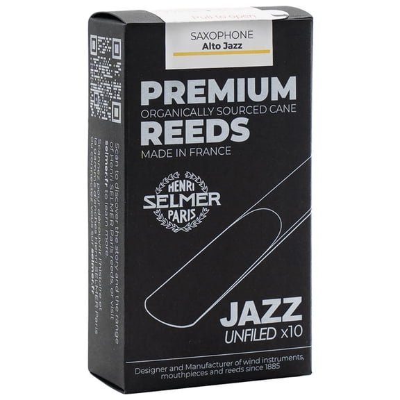 Selmer Paris Jazz Reeds for Alto Saxophone Reed Box 10 Size 2