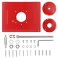 thumbnail image 1 of Enrutador de aleación de aluminio multifuncional, placa de inserción de mesa, recortadora, Abanopi Placa de inserción de enrutador, 1 of 7