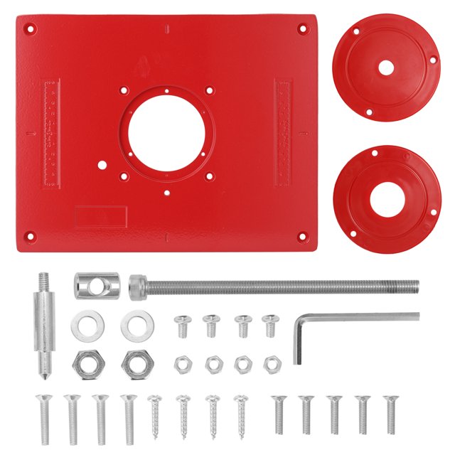 Enrutador de aleación de aluminio multifuncional, placa de inserción de mesa, recortadora, Abanopi Placa de inserción de enrutador