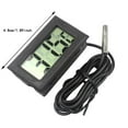 Mini Digital LCD Temperature with External Probe 1m 5m Black for Fridge