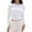 White, variant on Women's Long Sleeve Tops Casual Going Out Crop Tops Basic Layering Workout Tight Slim Fitted Cropped T Shirts Trendy