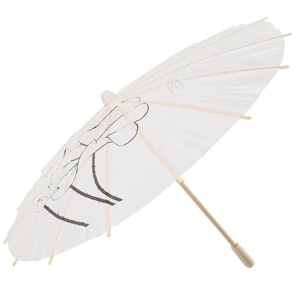 KONTONTY Vintage Paper Umbrella for Outdoor Activities 1Pcs 15.72x15.72x11.40in