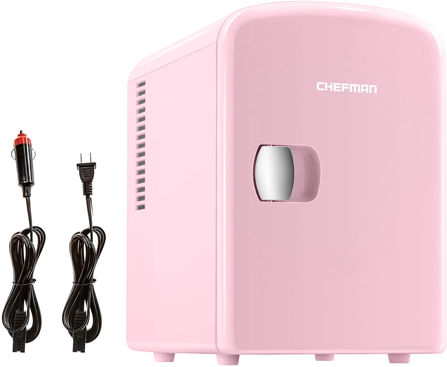 Chefman Portable 4L Mini Fridge w/ Heating and Cooling - Pink, New - image 4 of 5