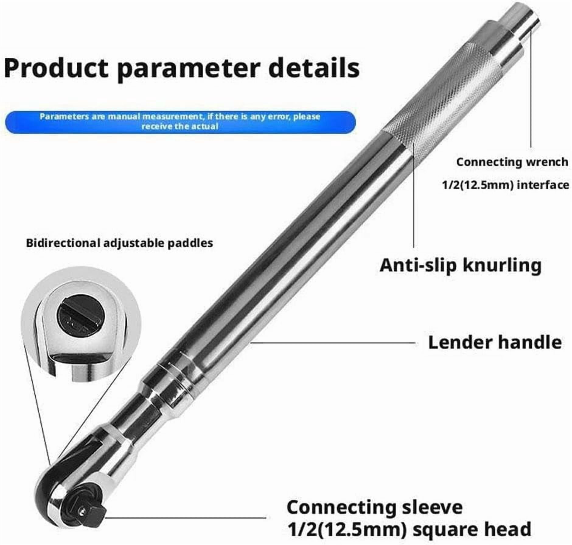 1/2 inch drive, 15.4-inch eccentric sleeve extension rod, suitable for impact wrenches, ultra-thin tools, suitable for narrow engine compartments and hard-to-reach areas, (heavy-duty)