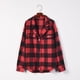 thumbnail image 5 of Puntoco Chaqueta de lana con botones a cuadros rojos cálidos de felpa de invierno para mujer Liquidación superior Puntoco Puntoco-1992, 5 of 9