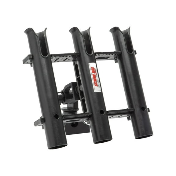Extreme Max 3006.8635 Adjustable Triple Rod Holder with Locking Mounting Base