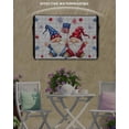 thumbnail image 6 of Outdoor TV Cover 30 to 32 Inch Weatherproof, Gnomes 4th of July Waterproof TV Screen Protector for Outside Decor with Zipper and Pocket 30"L x 19"H&nbsp; , Patriotic Red Blue Stars Grey Plaid, 6 of 7