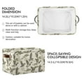 thumbnail image 2 of Wild Ducks Flying Storage Bins with Handle Fabric Organizer Basket Foldable Box 1 Pack 14.2x10.2x8.3, 2 of 8
