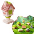 thumbnail image 2 of Garden Accessories Set Resin Mossy Cottage Rustic Scene Decor for Diy Terrarium Desk Decor Fairy Garden Miniature Indoor Display, Small Ornament *1, 2 of 4