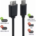 thumbnail image 3 of RHEA- Usb C To Micro 3.0 Fast Charging Cable C 3.0-2Ft, Black, 3 of 6