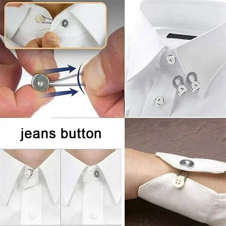 Collar Extenders Button Extenders for Mens for Suits Trouser 