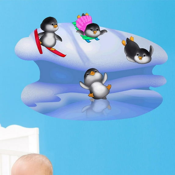 Wallhogs Penguin Fun II Wall Decal