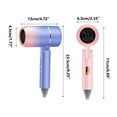 thumbnail image 3 of Rewenti Blue Light Hair Care Hair Dryer, Negative Ion Electric Hair Dryer For Home Use, Constant Temperature Hot And Cold Silent Hair Dryer, Gradient Color Hair Dryer, 3 of 9