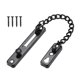 thumbnail image 3 of de cadena de puerta de acero inoxidable, de perno para puerta, hogar, dormitorio, Hotel, puerta familiar, Hardware, cadena de Negro BLESIY Cerradura de cadena de puerta, 3 of 8