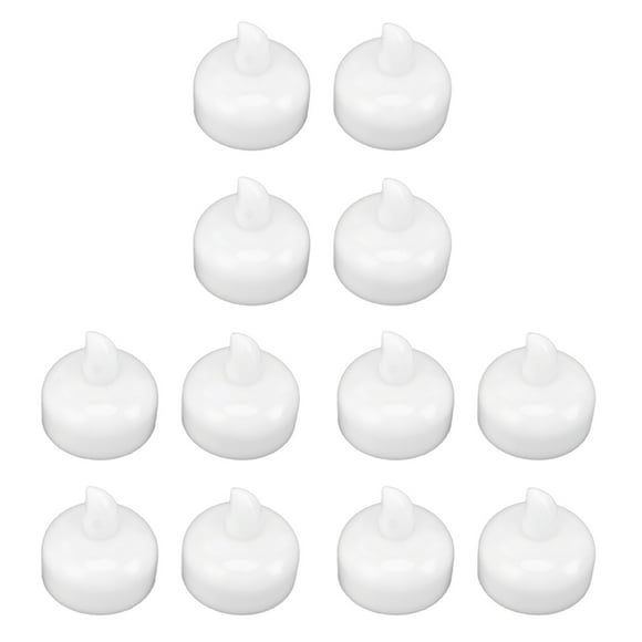LED Tea Lights, Yellow Light Floating Tea Light Waterproof 12PCS for Festival