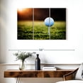 thumbnail image 3 of Elephant Stock Golf Ball Tee Wall Art - Horizontal Multi Panel Canvas - Living Room Wall Decor - Hobbies And Lifestyle Multi Panel - Black And White Decor - 38" x 24", 3 of 8