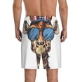 thumbnail image 6 of KLL American Giraffe Style for Men's 1-Pack Shorts,Sleep Pajama Shorts for Men Soft Pj Shorts Men's Pajama Bottoms Sleepwear -Large, 6 of 7