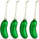 thumbnail image 1 of Monstrate Adorno de pepinillo de cristal compacto y ligero, verde, 4 Uds., para decoraciones para árboles de Navidad Kits de decoración para fiestas, 1 of 6