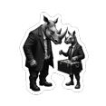 thumbnail image 6 of Multicolor Rhino Stickers Vinyl Animal Stickers Waterproof Cartoon Stickers for Notebooks Suitcases Phones, 6 of 9