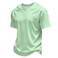 thumbnail image 2 of LWavelet V Neck Mens T-Shirts Short Sleeve Summer Comfort Shirts for Men Classic Casual Summer Basic Tee Shirt, 2 of 7
