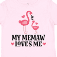thumbnail image 4 of Inktastic Memaw Loves Me Girl Flamingo Girls Toddler T-Shirt, 4 of 5