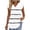 White, variant on Women's V Neck Flutter Sleeve Tunics Tops Casual Striped Shirts Pleated Empire Waist Blouse for Loungewear Ladies
