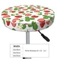 thumbnail image 4 of Gukieu Strawberry Print Round Chair Cover, Dust-proof and Non-slip Bar Chair Protective Cover, Suitable for Bars, Restaurants, Offices-14 inch, 4 of 7