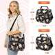 thumbnail image 3 of Bolsa Térmica para Almuerzo OPUX con Doble Compartimento Floral Negra, 3 of 9