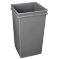 thumbnail image 2 of Square Waste Container, Open Top, Space Saving, 25 Gallons, Grey, Pack of 2, 2 of 5