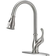 APPASO Kitchen Faucet with Pull Down Sprayer Single Handle Brushed Nickel 220BN