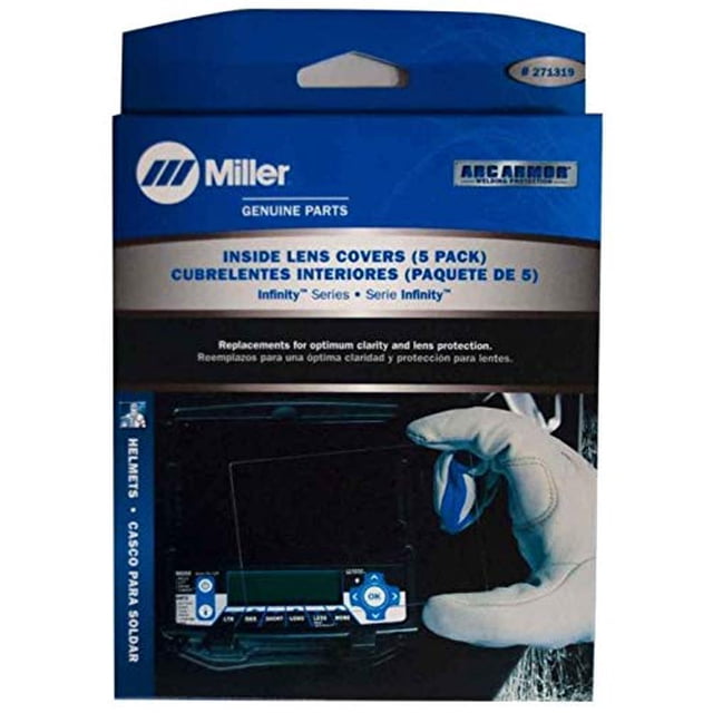 Funda para casco con lente Miller Digital Infinity Inside (paquete de 5)