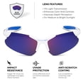 thumbnail image 3 of Gafas de Sol Deportivas Polarizadas Xagger para Niños y Jóvenes - Béisbol, 3 of 6