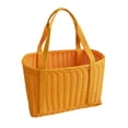 thumbnail image 3 of Cesta tejida perfecl con asas Naranja L, 3 of 8