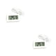 thumbnail image 1 of Inteprter Termómetro digital LCD Temperatura del clima Incubadora a prueba de agua Humedad Higrómetro Indicador Accesorios para exteriores Blanco 2Conjunto, 1 of 6
