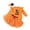 Orange, variant on Baby Girl Halloween Outfit Letter Ghost Pumpkin Print Romper Suspender Skirts Headband Clothes Set,6-9 Months