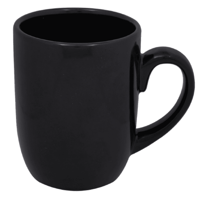 Latte Writing (Black on White) Latte Cup / Coffee Mug (12 oz.)