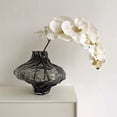 thumbnail image 5 of MMJ Hand Blown Textured Glass Vase Irregular Canyon Design for Dining Table Centerpiece, 5 of 6