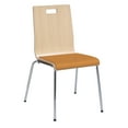 thumbnail image 1 of KFI JIVE Caf\xc3\xa9 Chair, Fiesta Vinyl Seat, Natural Back, 1 of 2