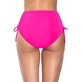 thumbnail image 4 of High Waisted Bikini Bottoms for Women Tummy Control Swimsuits Bottoms Full Coverage Bathing Suit Bottom Hot Pink XXL, 4 of 4
