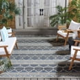 thumbnail image 2 of SAFAVIEH Cabana Burke Geometric Indoor/Outdoor Area Rug, Blue/Grey, 6'7" x 9', 2 of 14